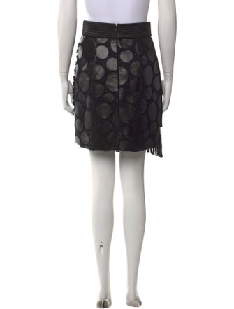 Emanuel Ungaro Mesh Accents Mini Skirt