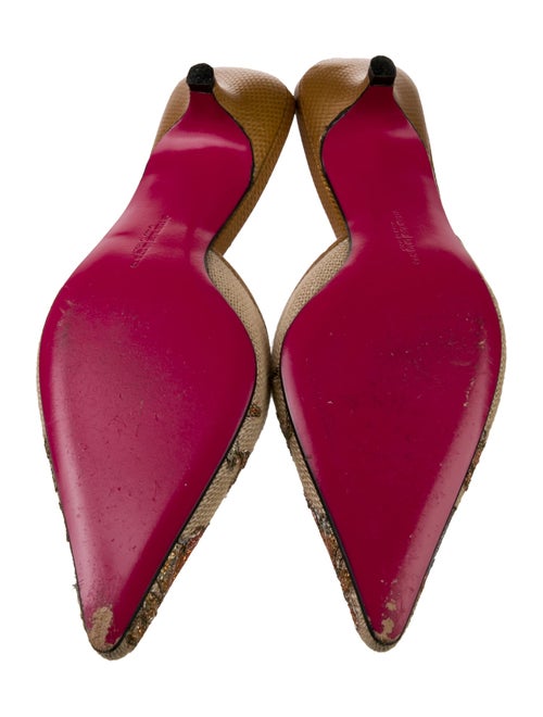 Emanuel Ungaro Canvas Printed Mules