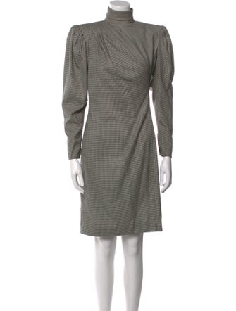 Emanuel Ungaro Houndstooth Print Knee-Length Dress