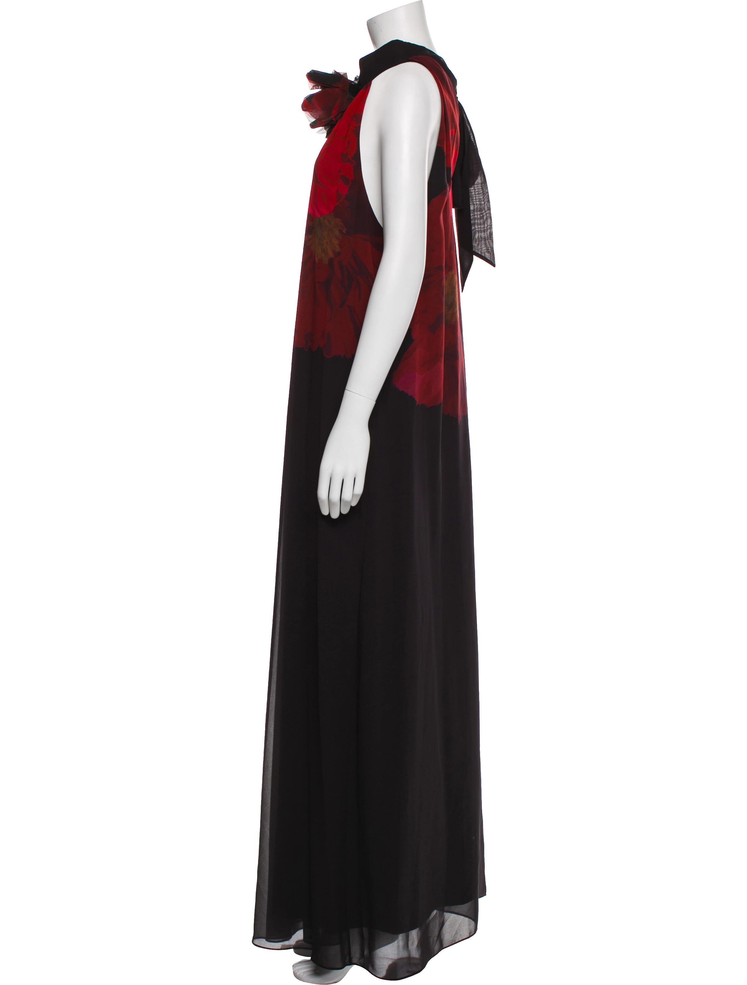 Emanuel Ungaro Floral Print Long Dress