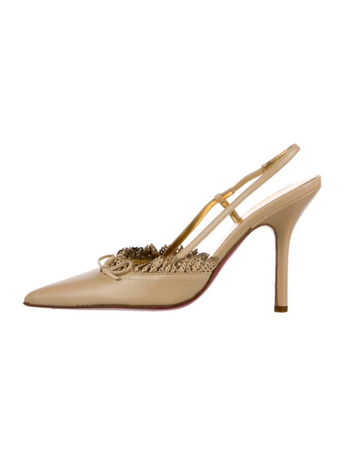 Emanuel Ungaro Satin Slingback Pumps