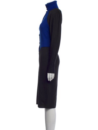 Emanuel Ungaro Turtleneck Midi Length Dress