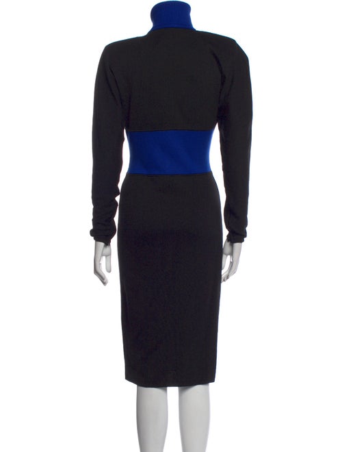 Emanuel Ungaro Turtleneck Midi Length Dress