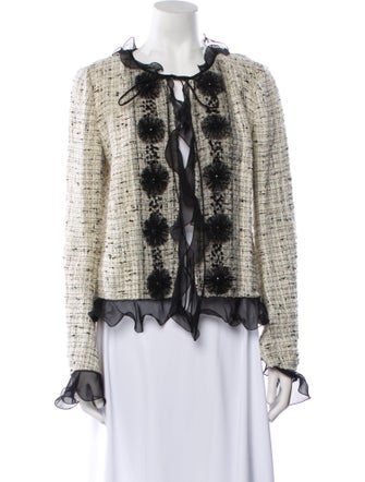 Emanuel Ungaro Tweed Pattern Evening Jacket