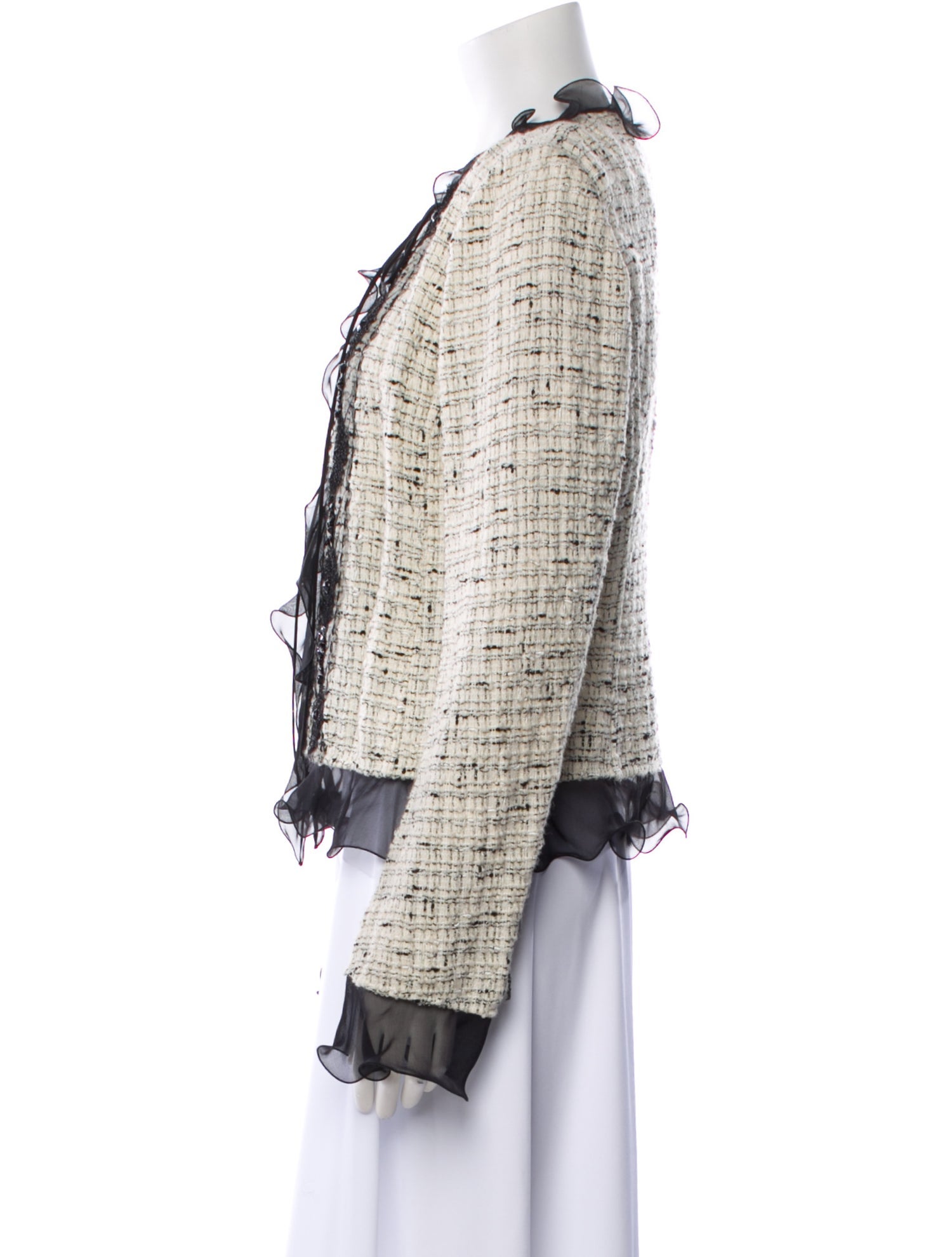 Emanuel Ungaro Tweed Pattern Evening Jacket