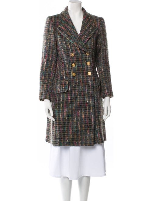 Emanuel Ungaro Wool Plaid Print Evening Jacket