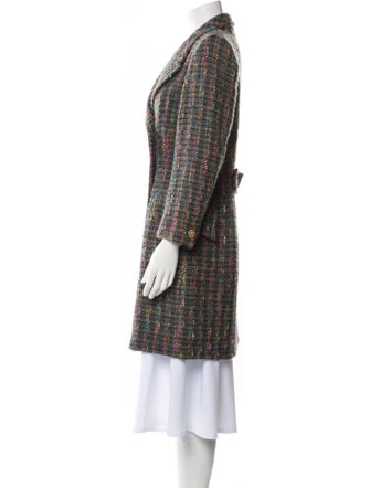 Emanuel Ungaro Wool Plaid Print Evening Jacket