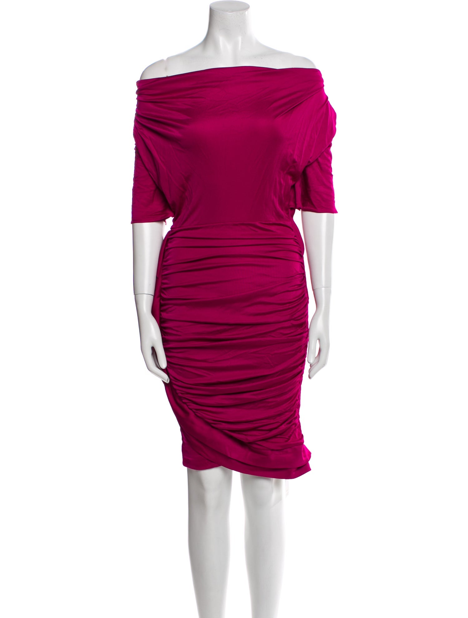 Emanuel Ungaro Off-The-Shoulder Mini Dress