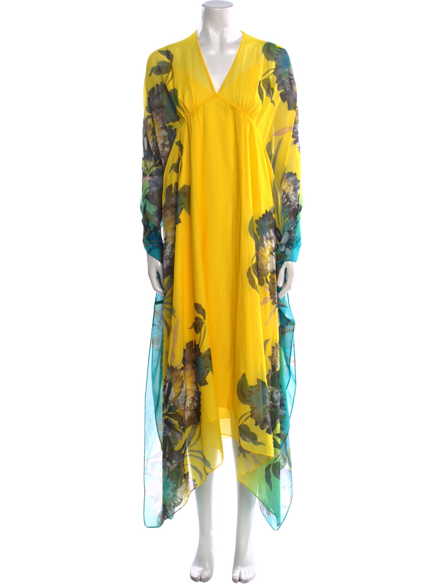 Emanuel Ungaro Floral Print Long Dress
