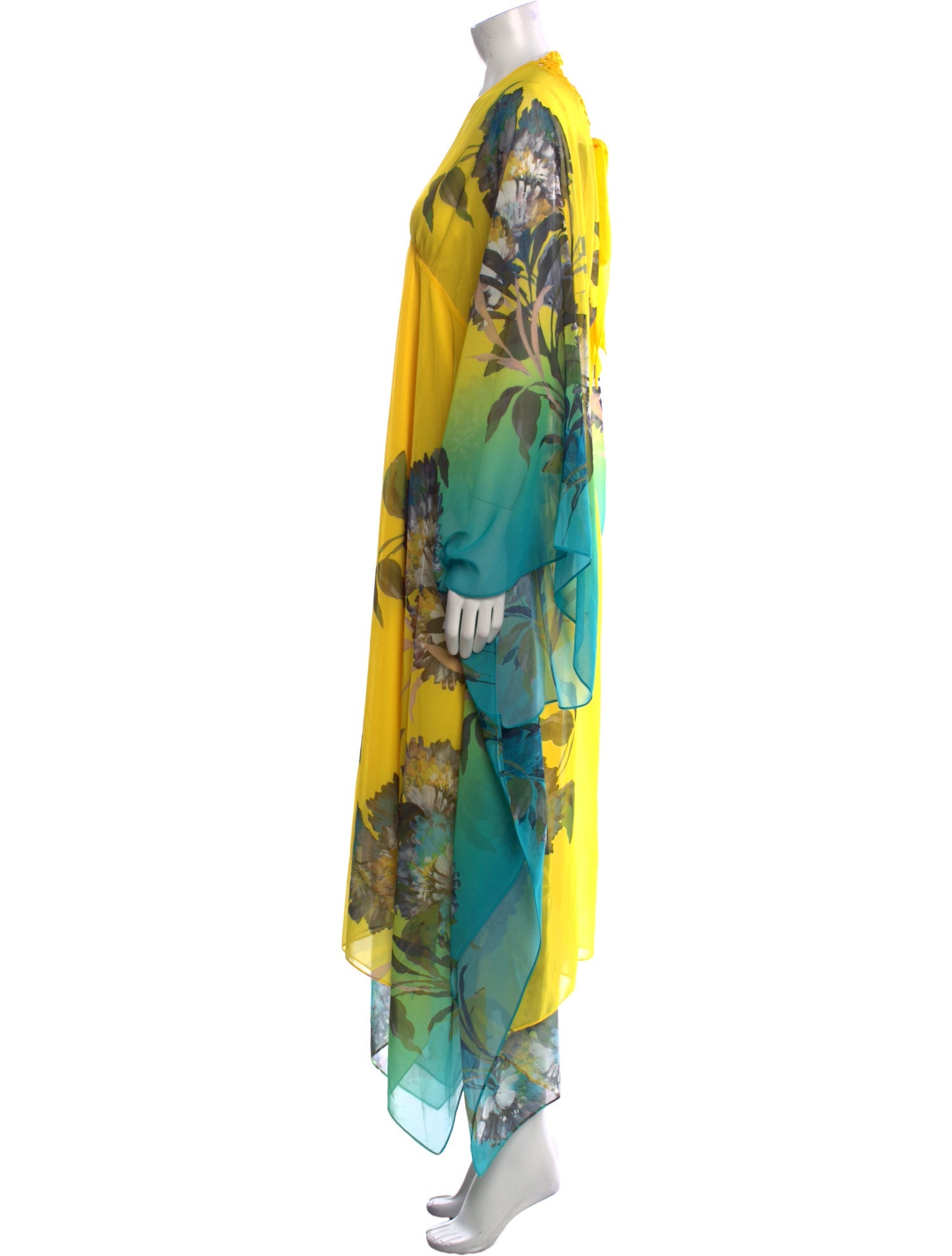 Emanuel Ungaro Floral Print Long Dress
