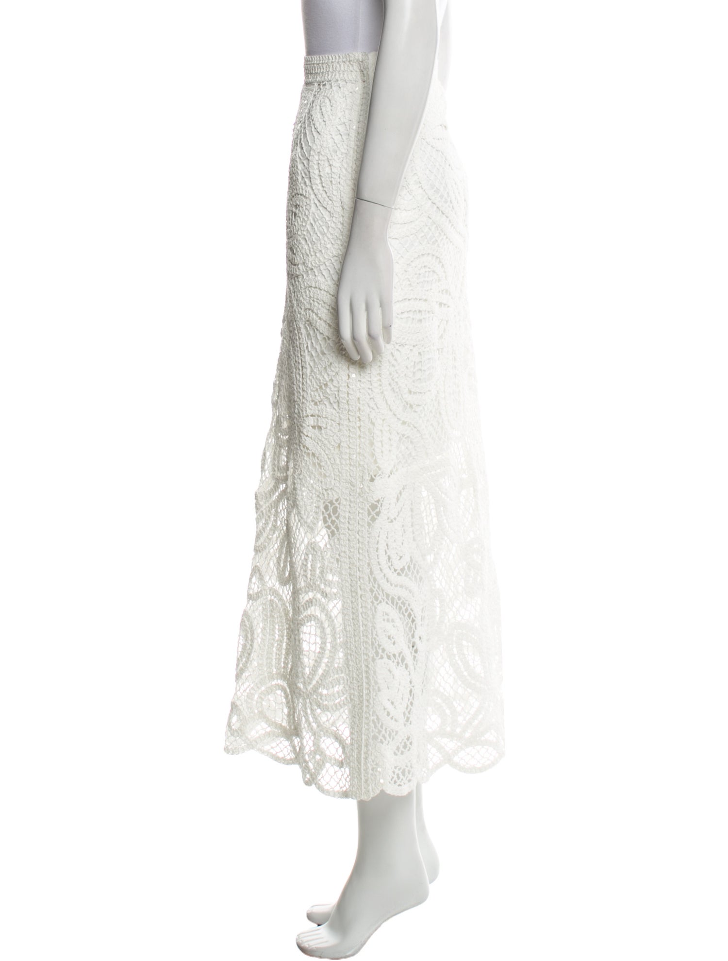 Emanuel Ungaro Crochet Midi Length Skirt w/ Tags