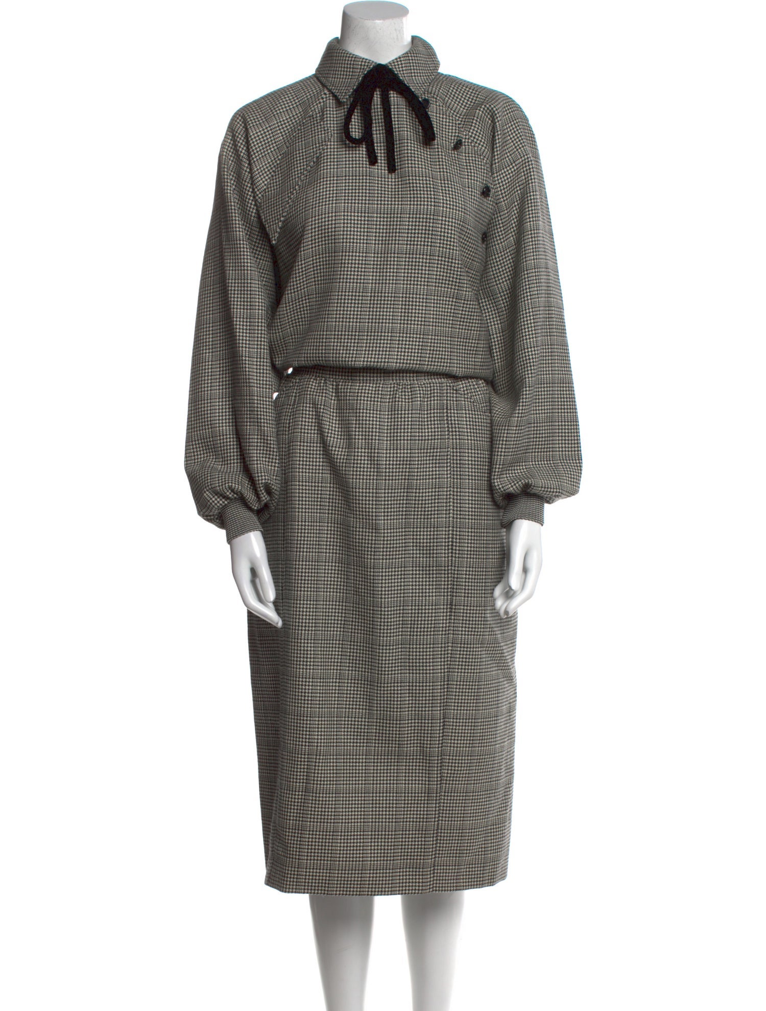 Emanuel Ungaro Wool Long Dress