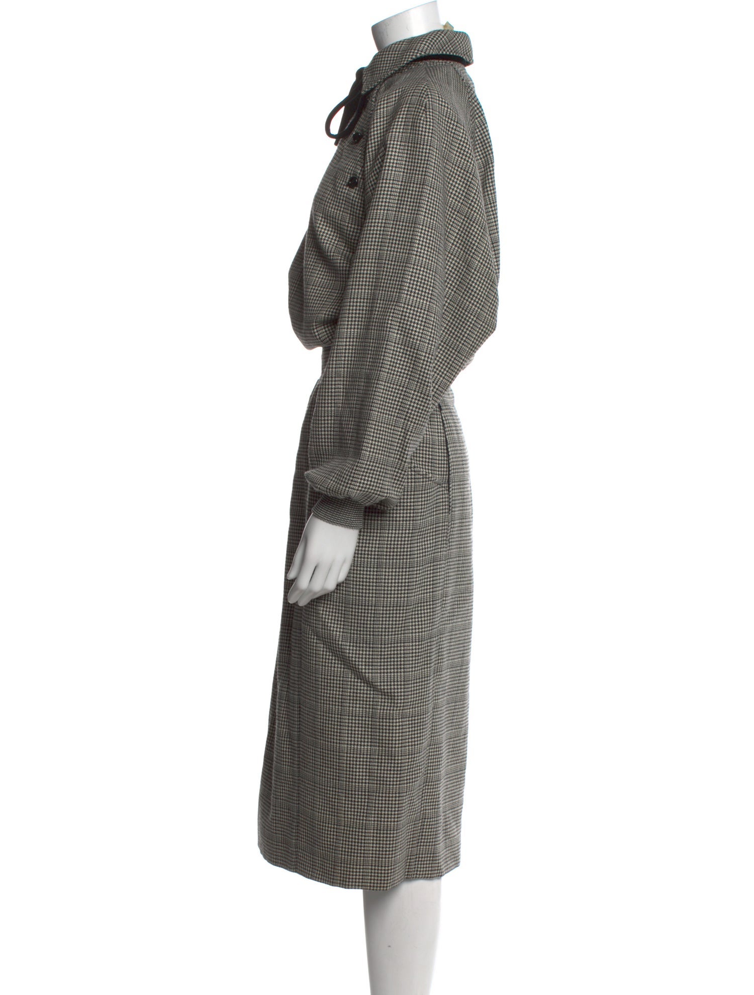 Emanuel Ungaro Wool Long Dress