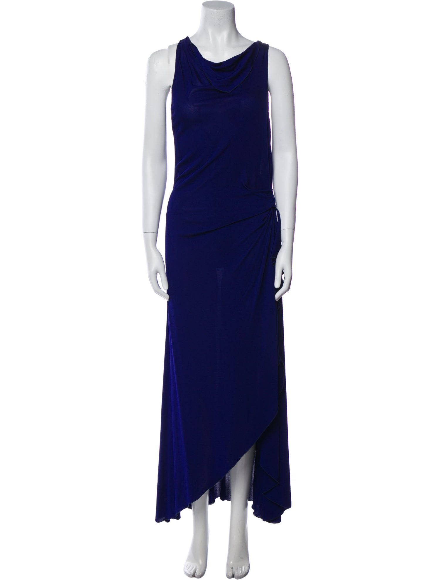 Emanuel Ungaro Cowl Neck Long Dress