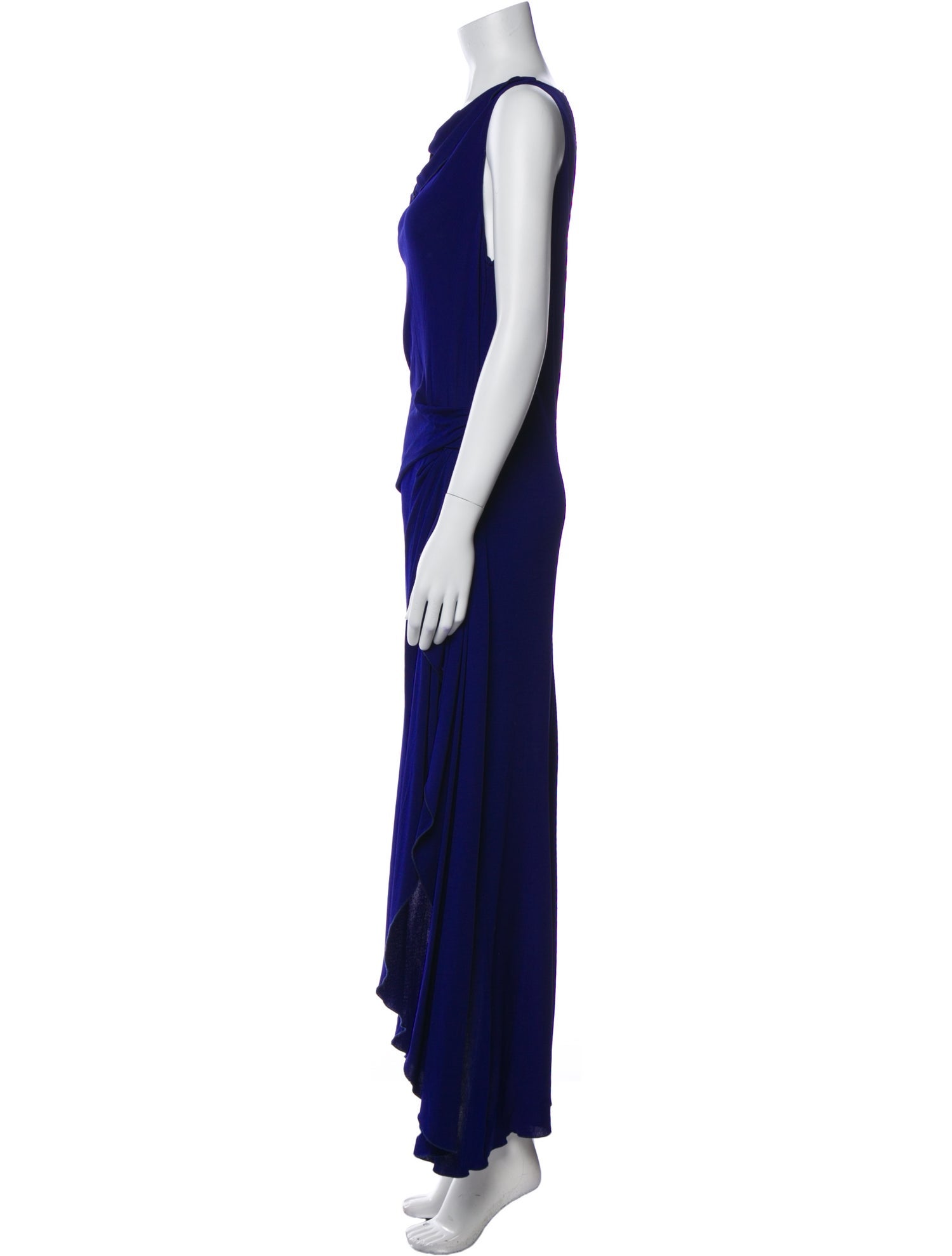 Emanuel Ungaro Cowl Neck Long Dress