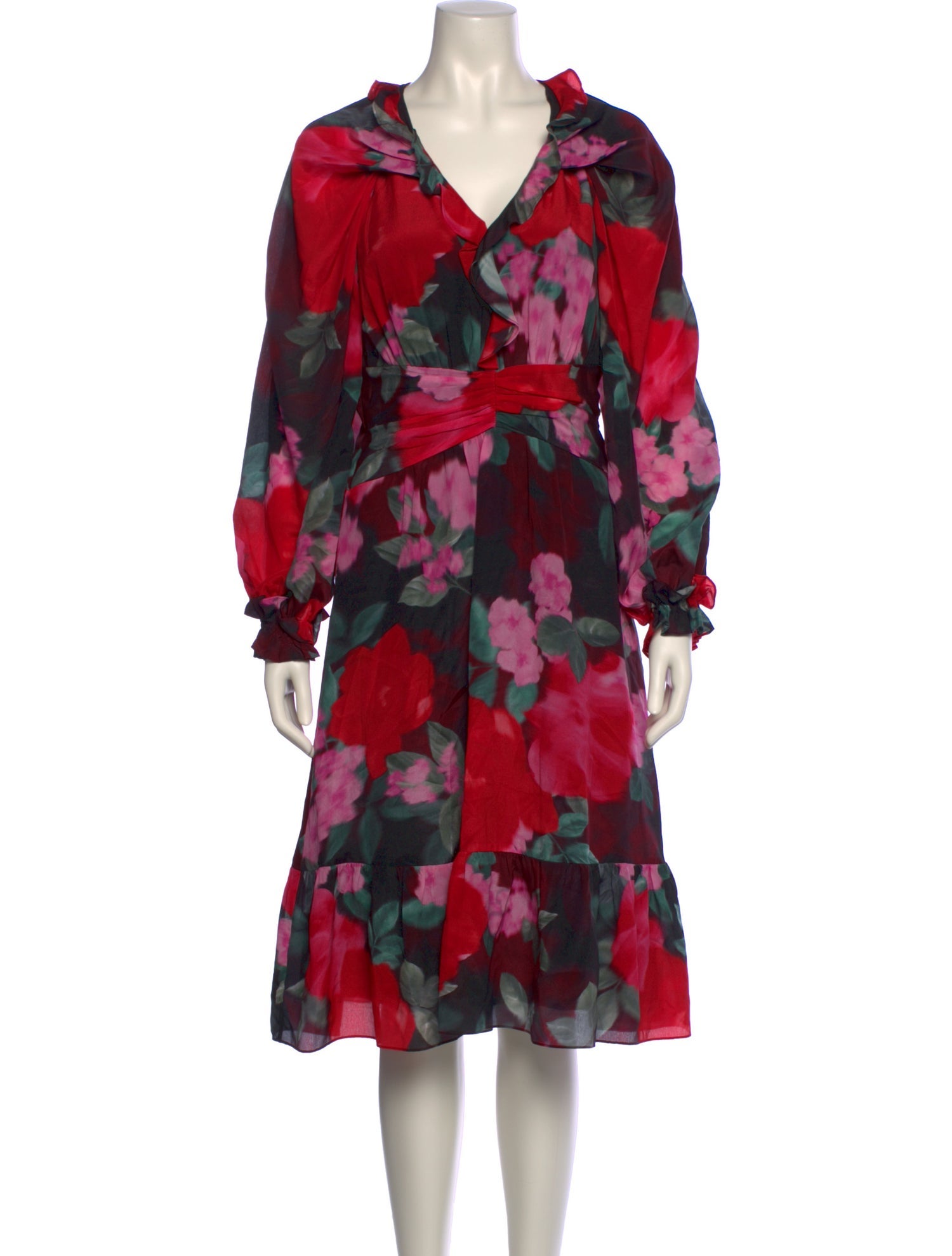 Emanuel Ungaro Silk Midi Length Dress