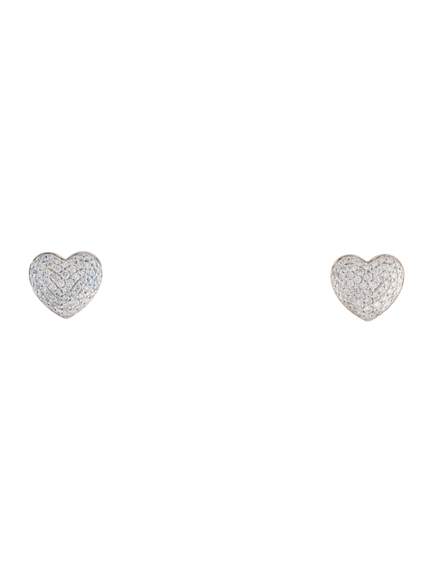Emily P. Wheeler 18K Diamond 'Lucy' Heart Stud Earrings