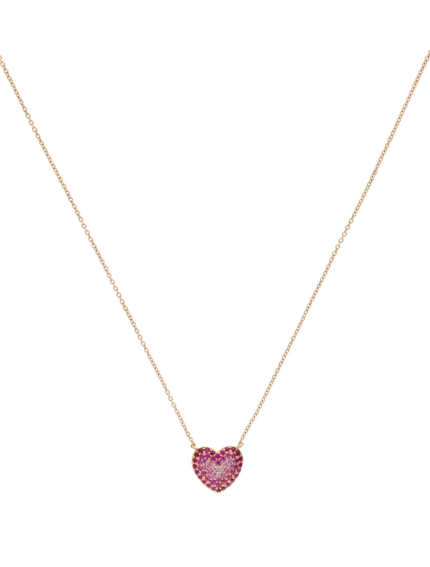Emily P. Wheeler 18K Ruby & Sapphire Lucy Heart Pendant Necklace