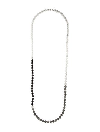 Emily P. Wheeler 18K Multistone, Ceramic & Diamond Bead Strand Necklace