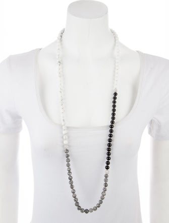 Emily P. Wheeler 18K Multistone, Ceramic & Diamond Bead Strand Necklace