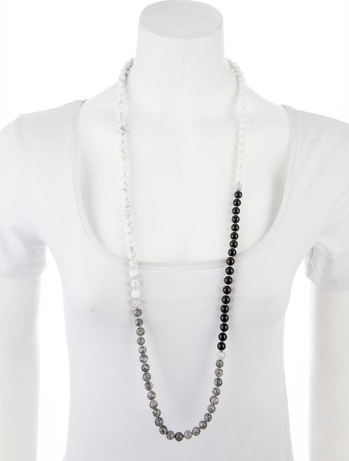 Emily P. Wheeler 18K Multistone, Ceramic & Diamond Bead Strand Necklace