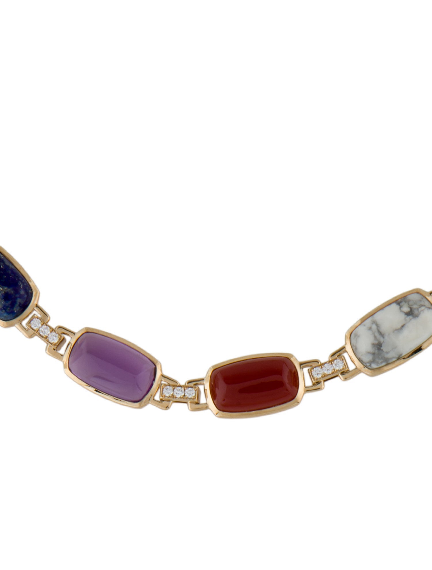 Emily P. Wheeler 18K Multistone & Diamond Colorblock Collar Necklace