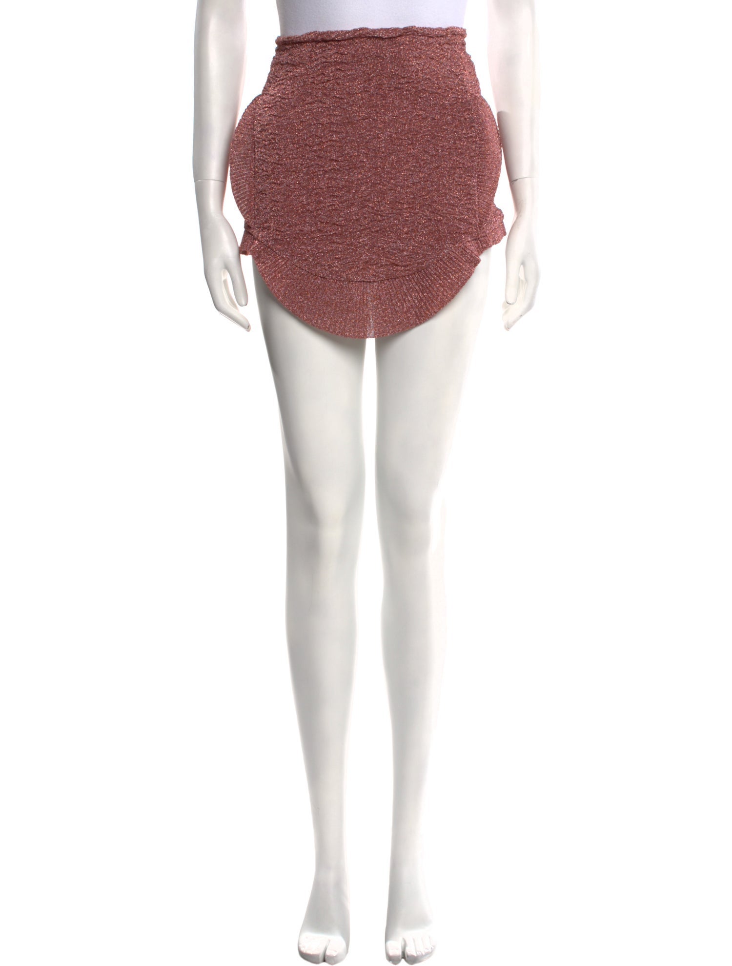 Esteban Cortazar Scalloped Accent Mini Skirt