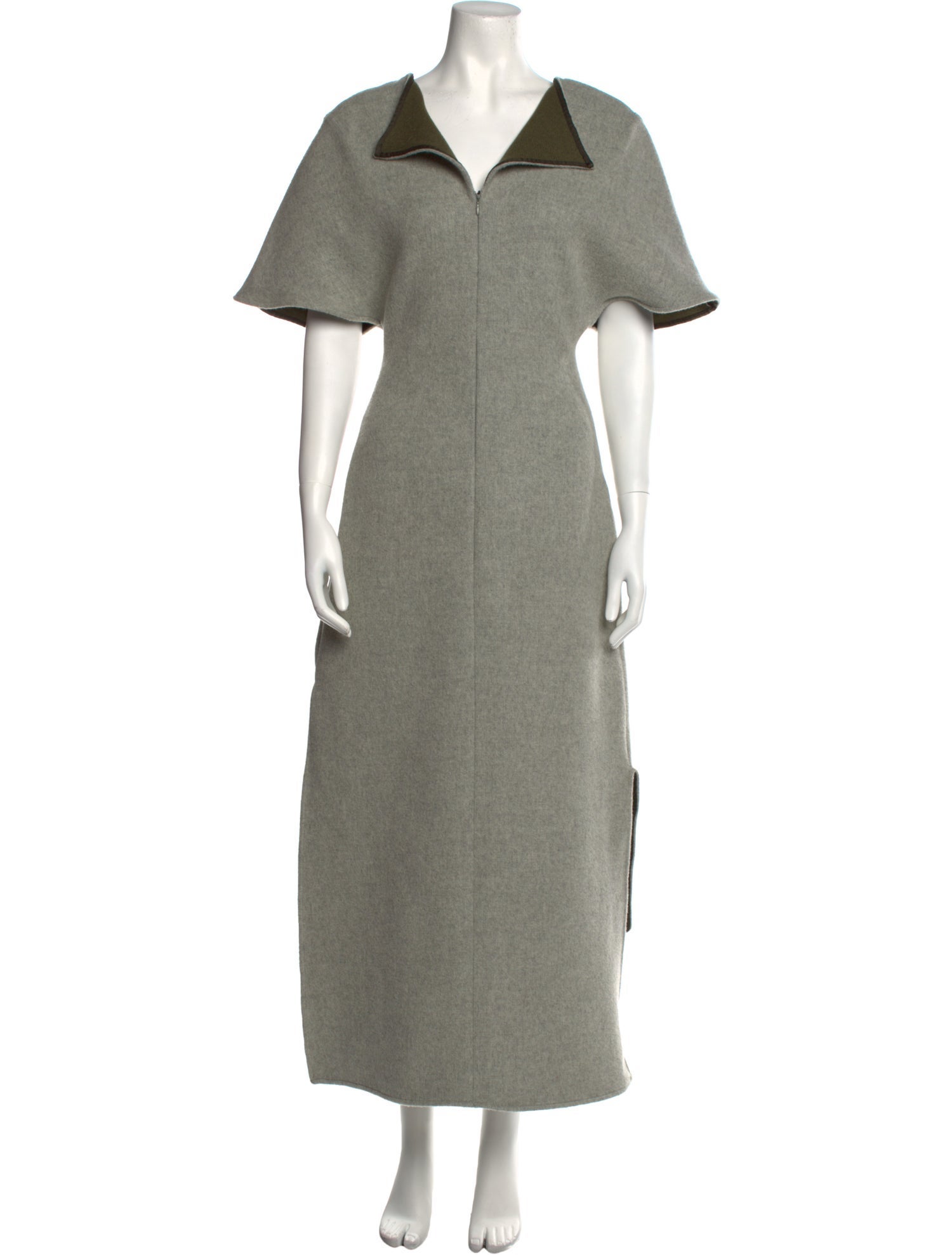 Esteban Cortazar V-Neck Long Dress