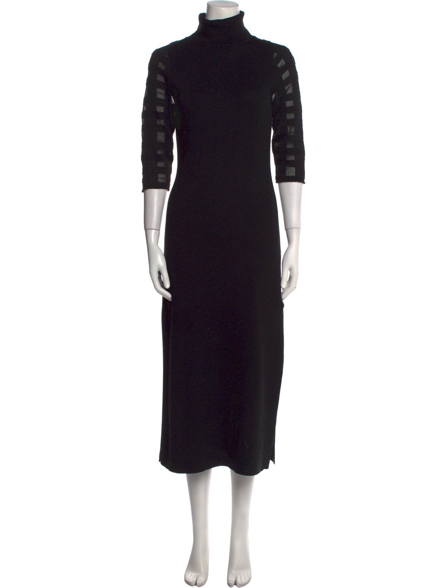 Esteban Cortazar Turtleneck Long Dress