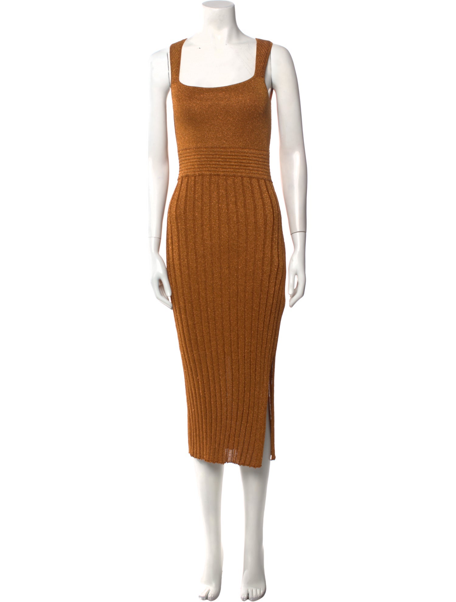 Esteban Cortazar Square Neckline Long Dress