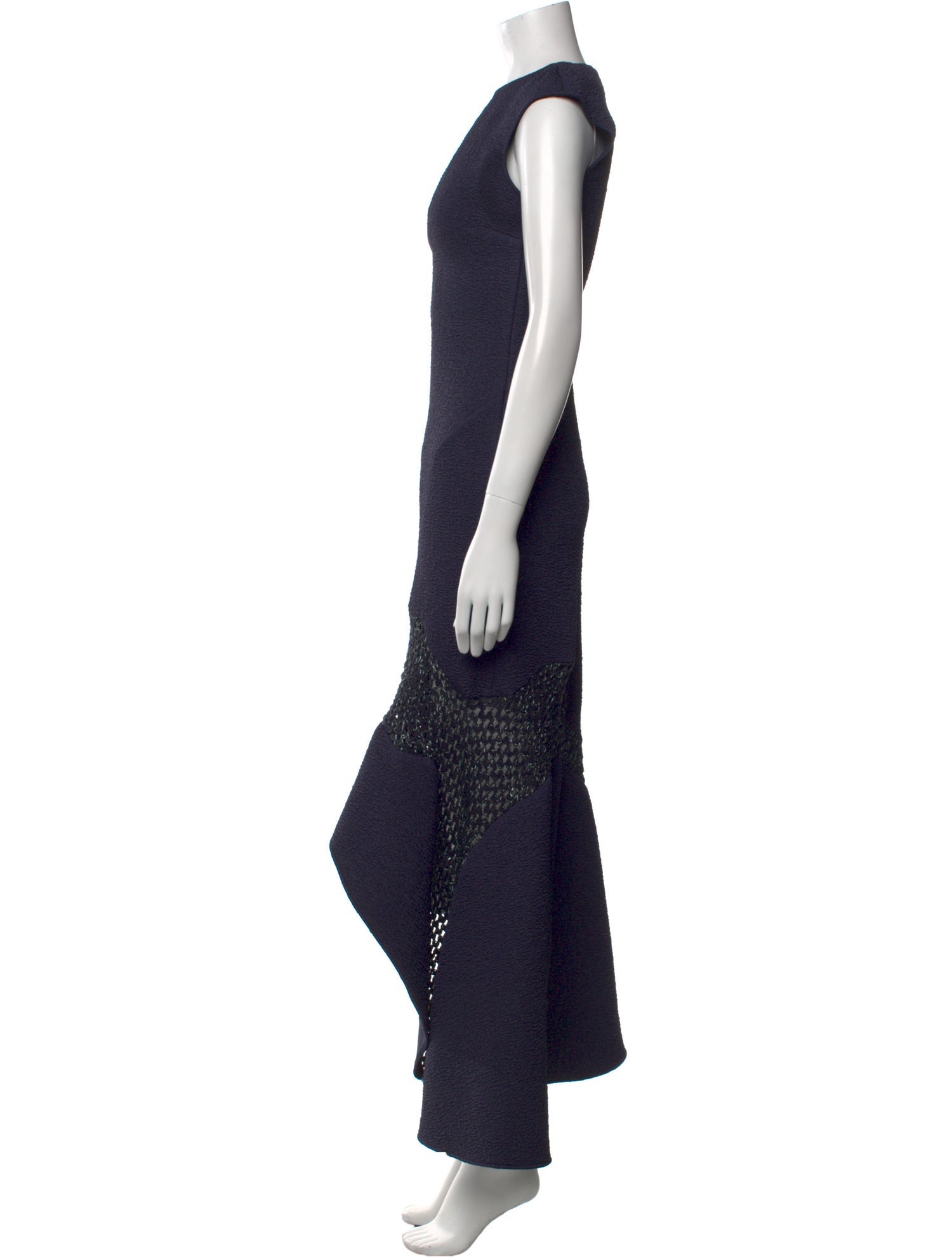 Esteban Cortazar V-Neck Long Dress