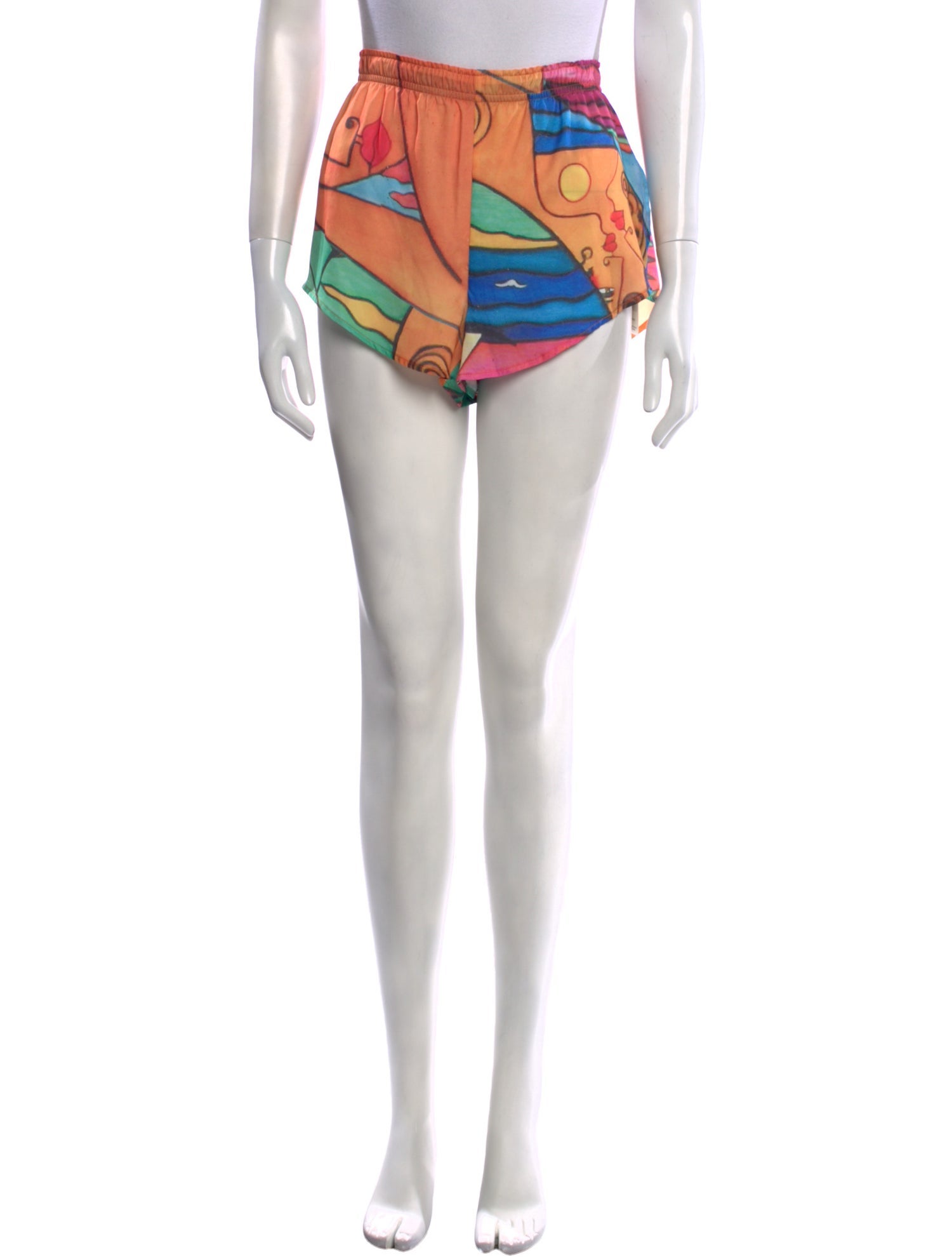 Esteban Cortazar Printed Mini Shorts
