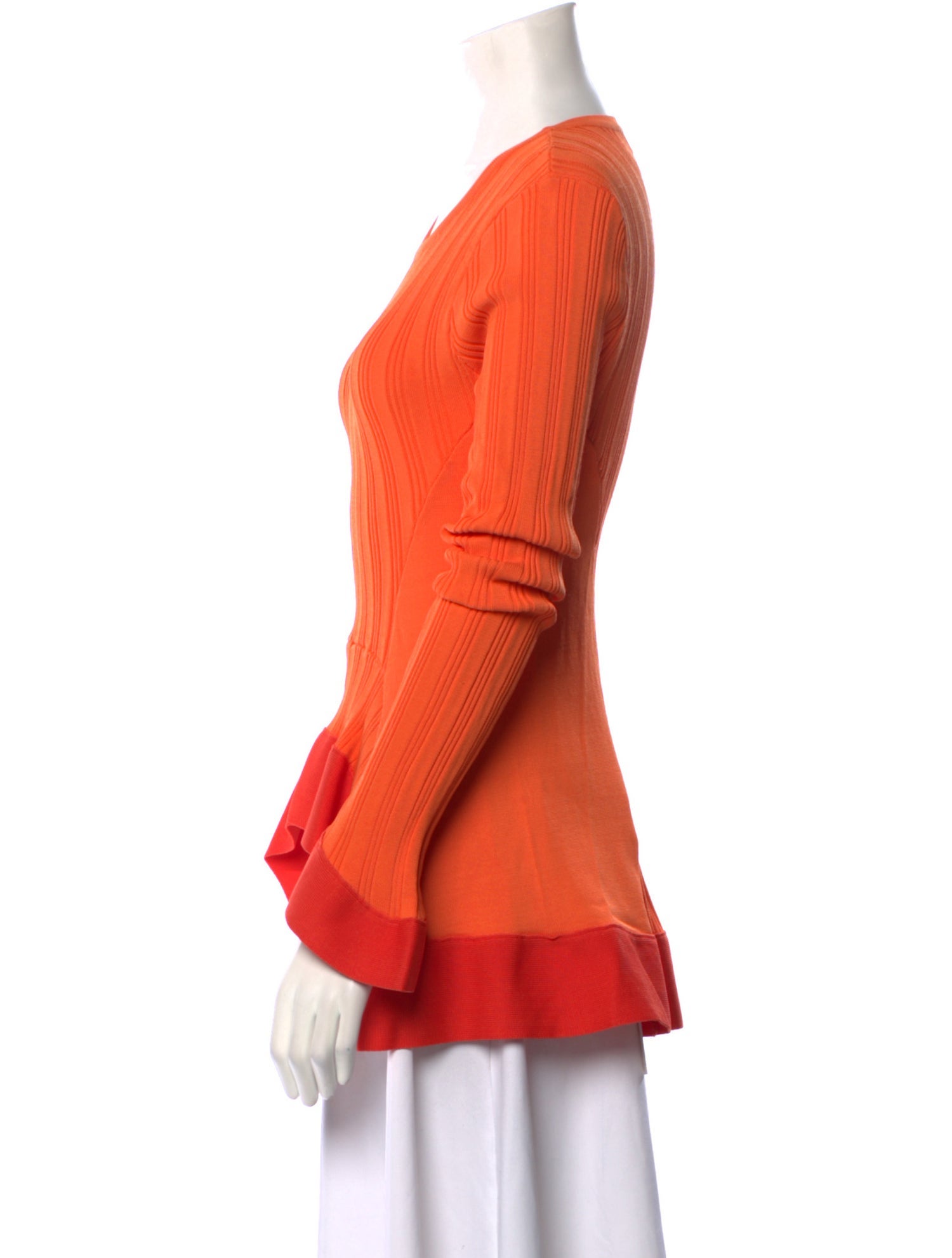 Esteban Cortazar Scoop Neck Long Sleeve Top