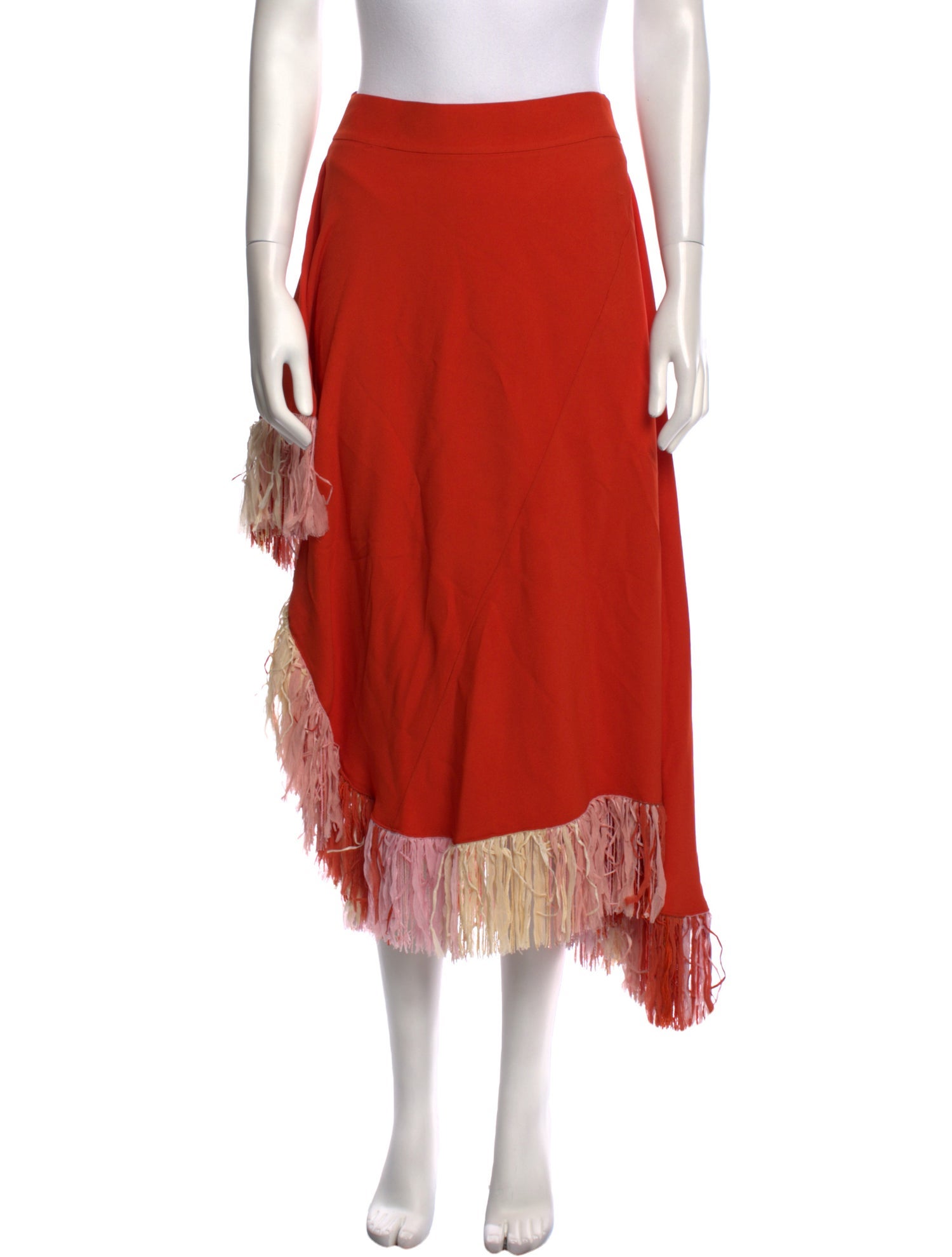 Esteban Cortazar Beaded Accents Midi Length Skirt