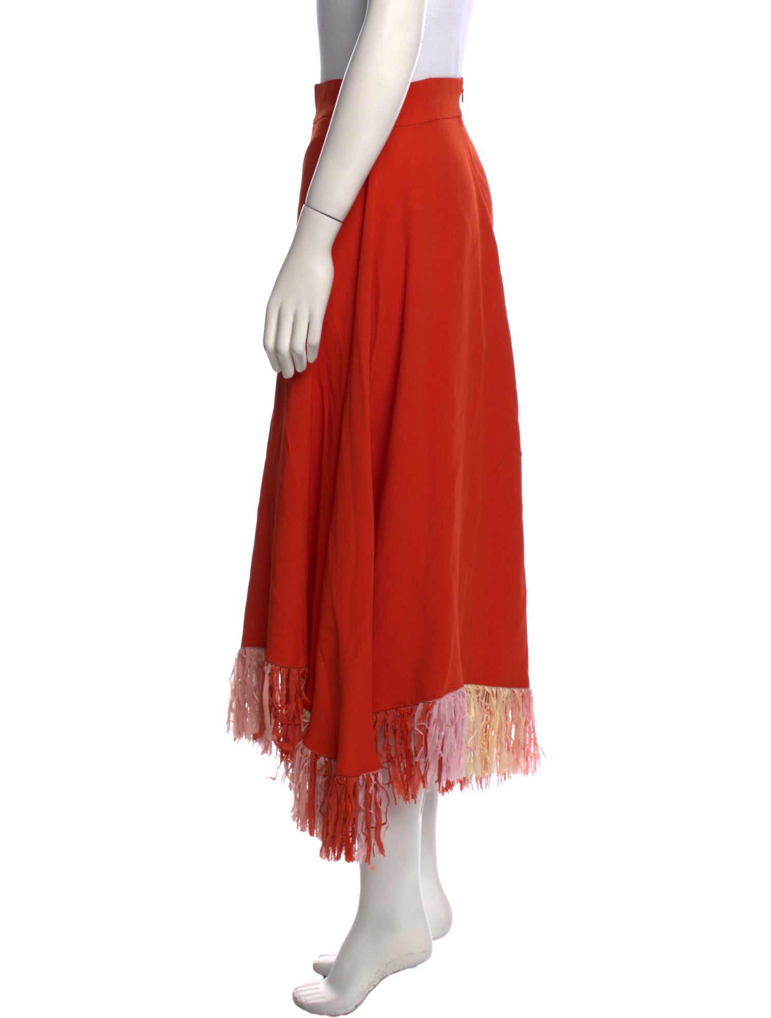 Esteban Cortazar Beaded Accents Midi Length Skirt