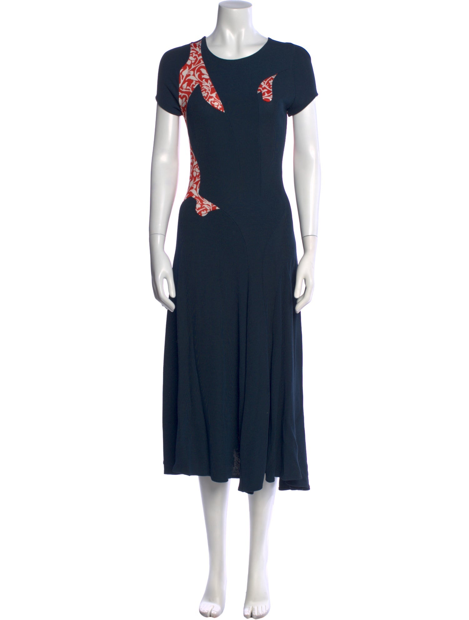 Esteban Cortazar Crew Neck Long Dress