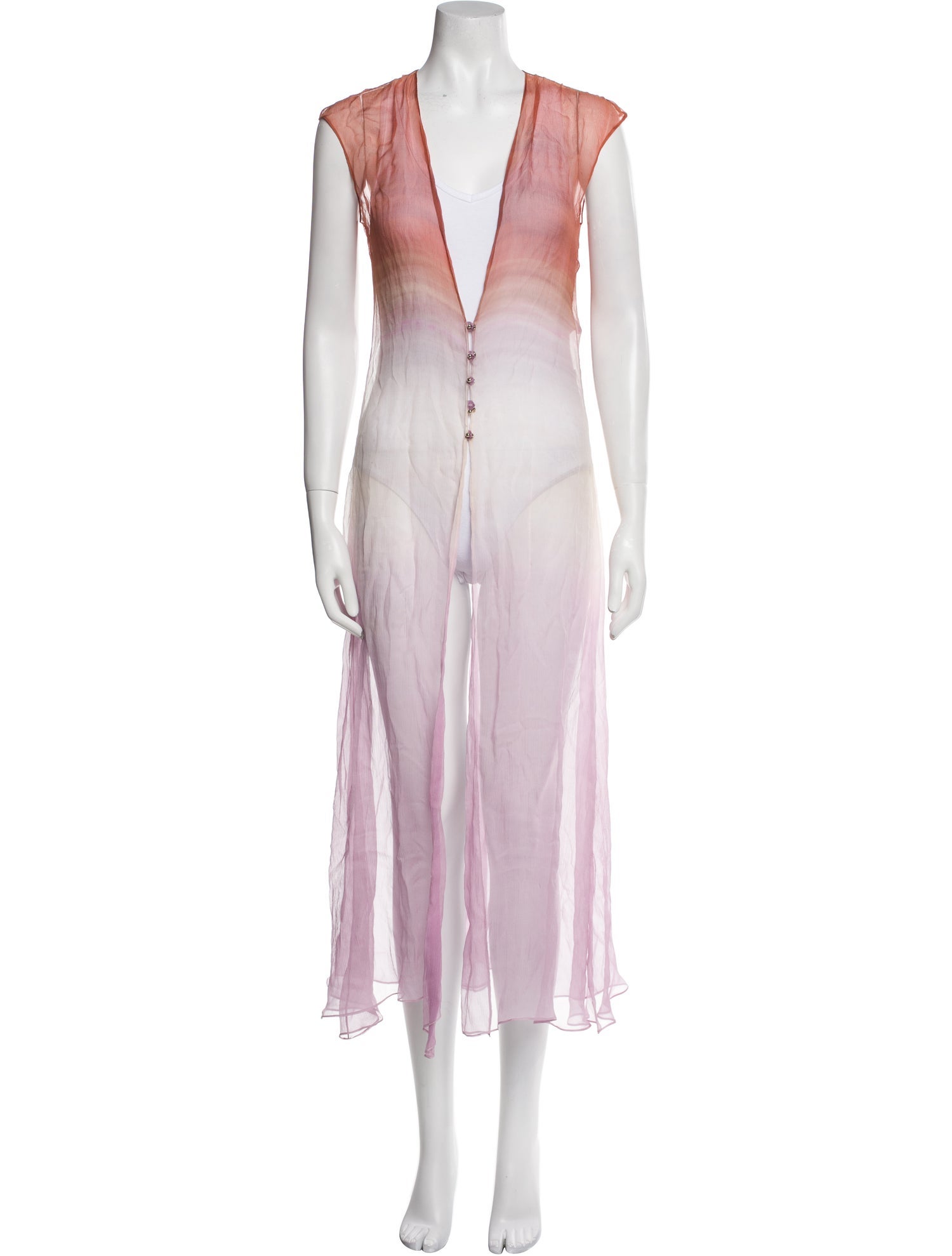 Esteban Cortazar Tie-Dye Print Cover-Up