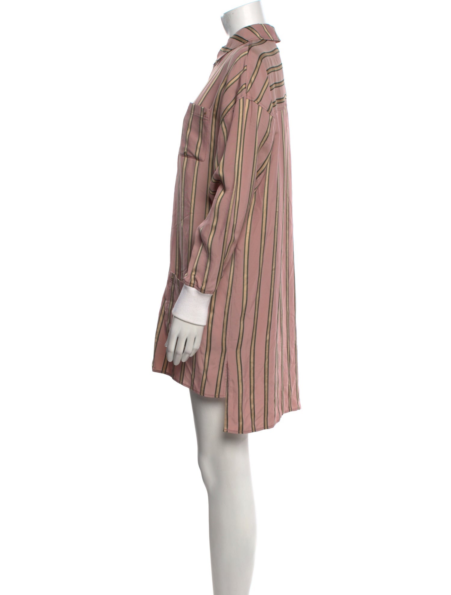 Esteban Cortazar Striped Mini Dress