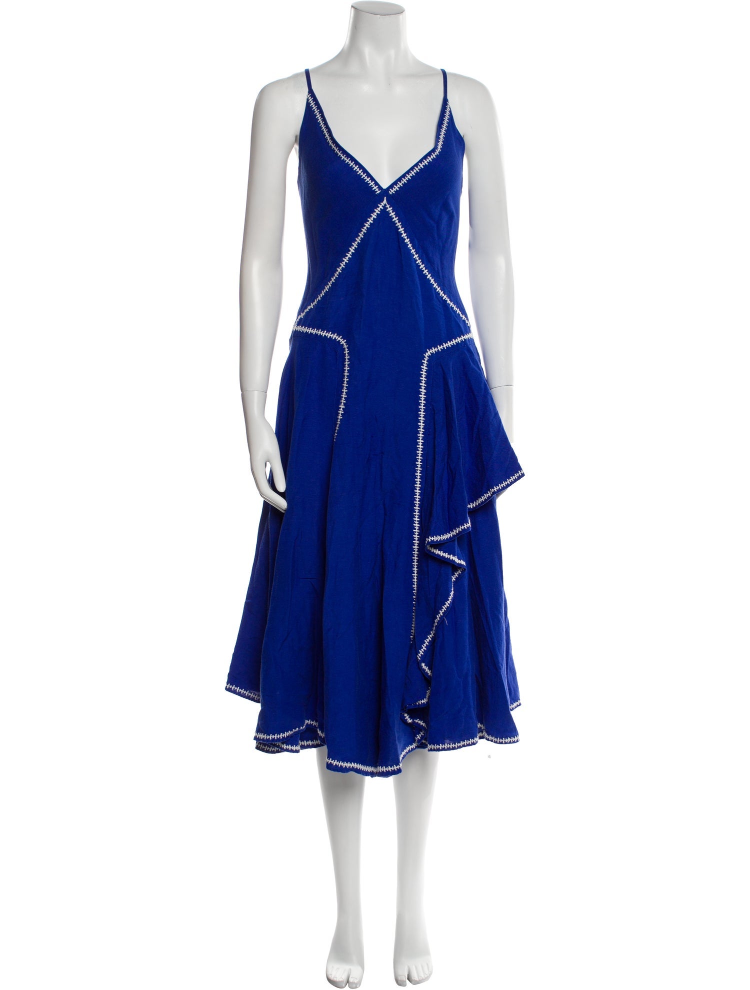 Esteban Cortazar Linen Long Dress