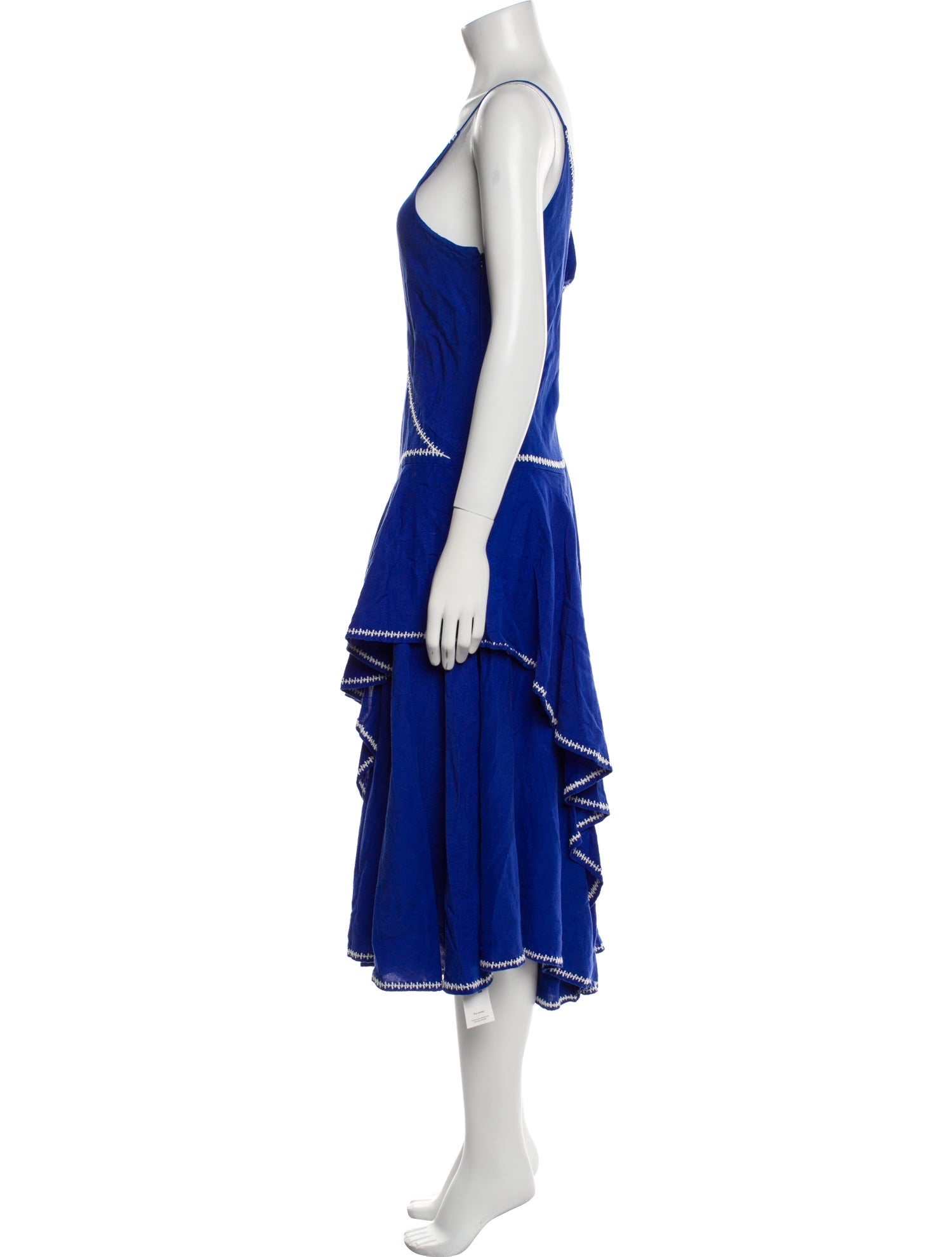 Esteban Cortazar Linen Long Dress