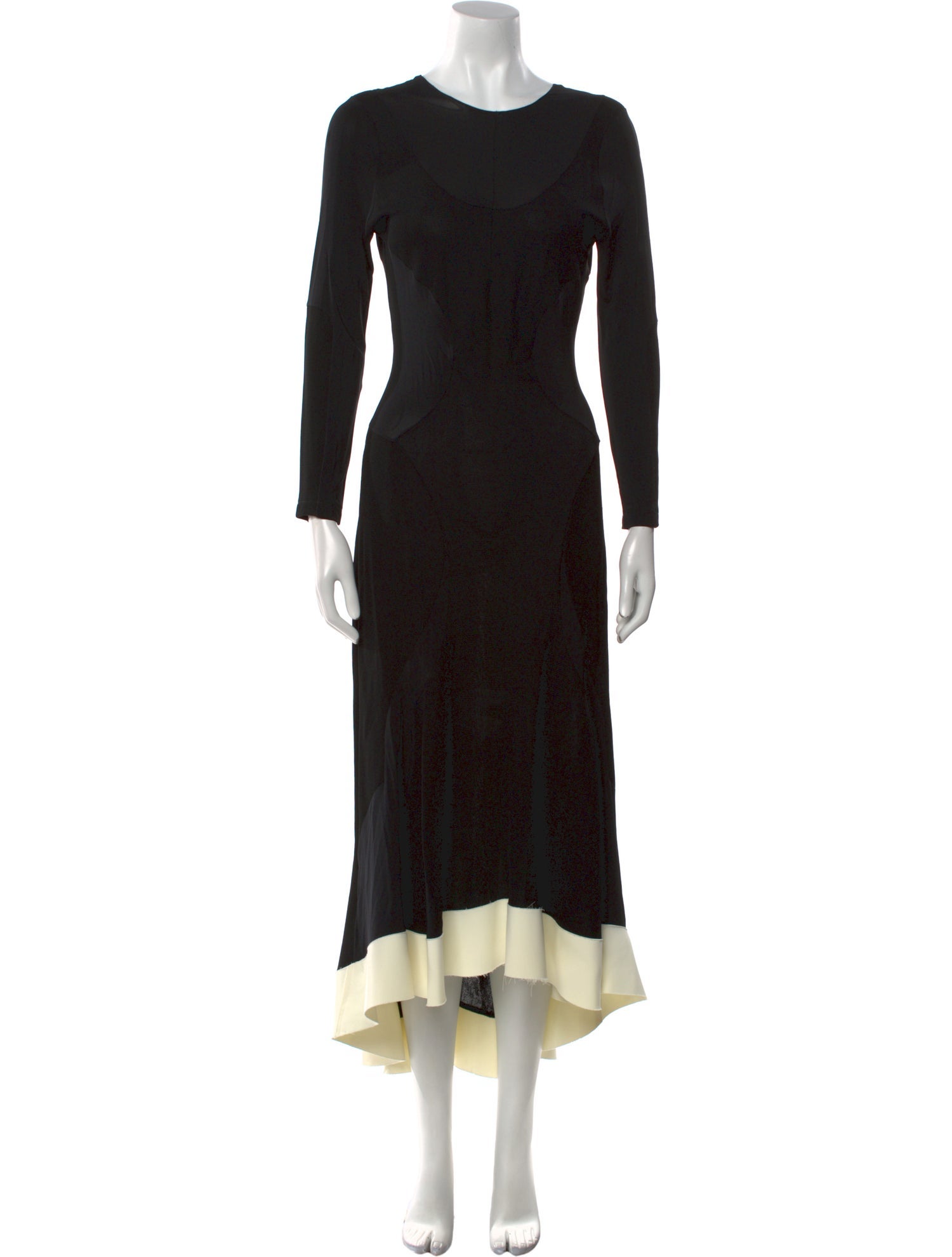 Esteban Cortazar Scoop Neck Long Dress