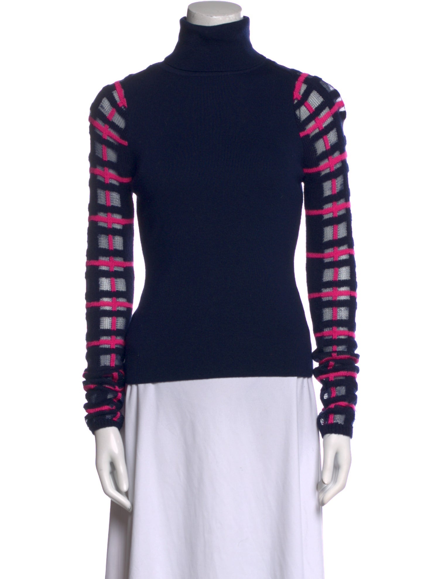 Esteban Cortazar Striped Turtleneck Sweater