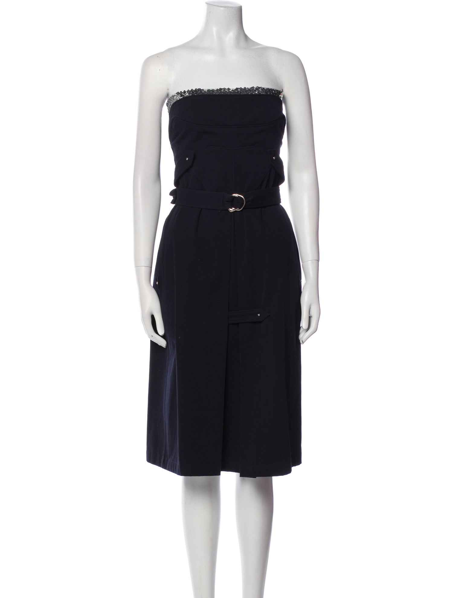 Esteban Cortazar Strapless Mini Dress