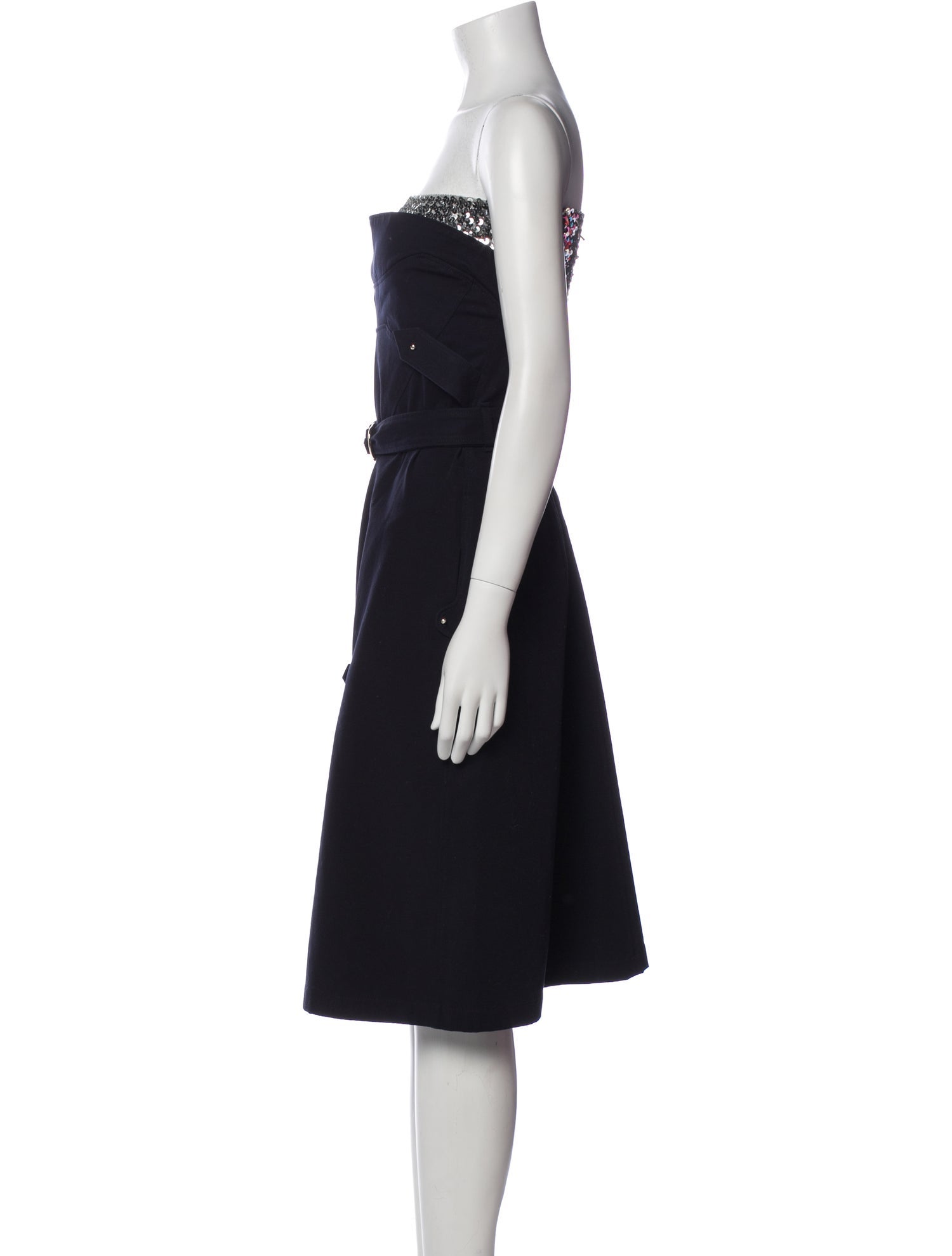 Esteban Cortazar Strapless Mini Dress