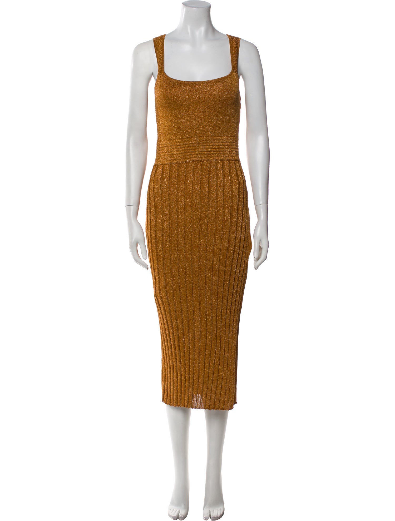 Esteban Cortazar Square Neckline Long Dress