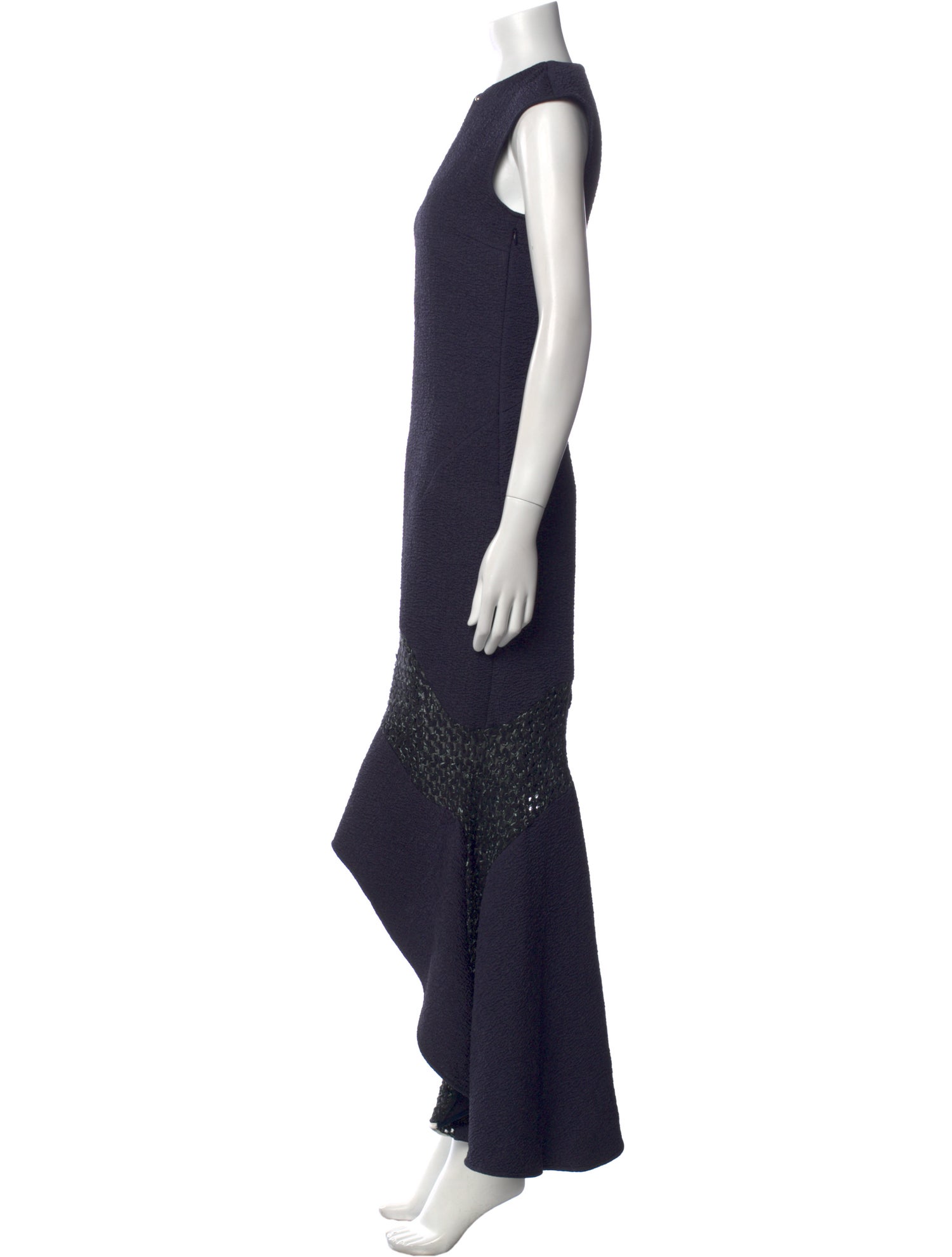 Esteban Cortazar V-Neck Long Dress