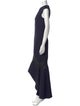 Esteban Cortazar V-Neck Long Dress