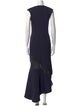 Esteban Cortazar V-Neck Long Dress