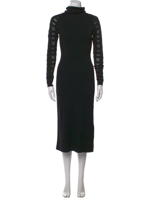 Esteban Cortazar Turtleneck Midi Length Dress