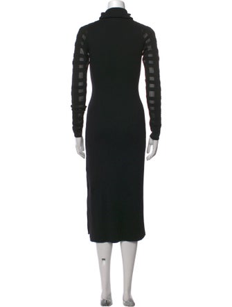 Esteban Cortazar Turtleneck Midi Length Dress